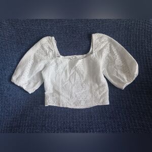 SOLD Kirious Women's Md White Eyelet Top